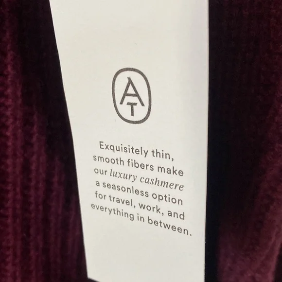 Cashmere Cardigan ,  ,size-L, burgundy V-neckline ,pet ,smoke Free house - Picture 5 of 8